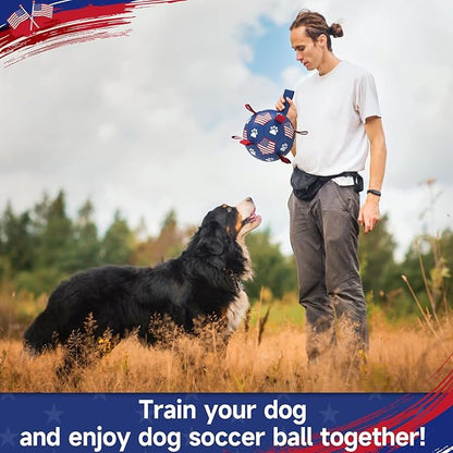 QDAN Dog Toys, Soccer Ball - Image 3