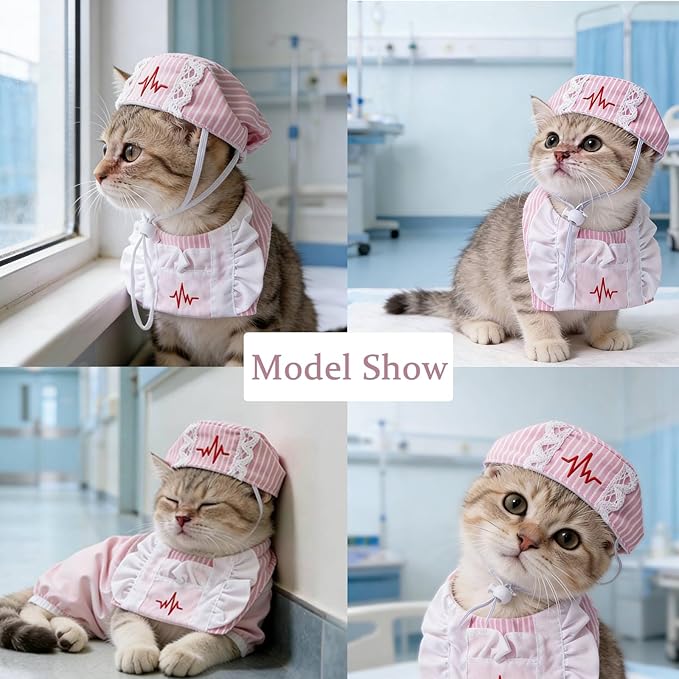 SEIS 2 Pcs Pet Nurse Costume - Image 3