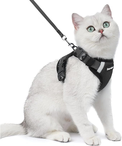 Dooradar Cat Harness and Leash Set, Escape Proof Soft by Dooradar