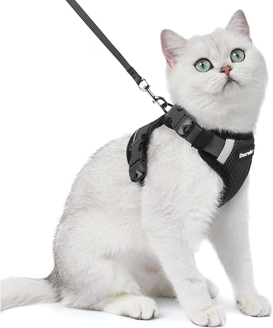 Dooradar Cat Harness and Leash Set, Escape Proof Soft by Dooradar