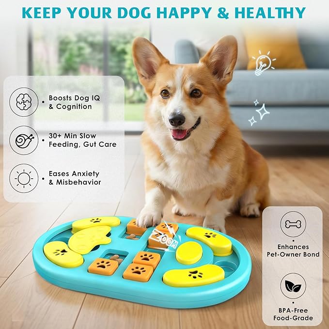 Dog Puzzle Toy, Interactive Treat Puzzle - Image 2
