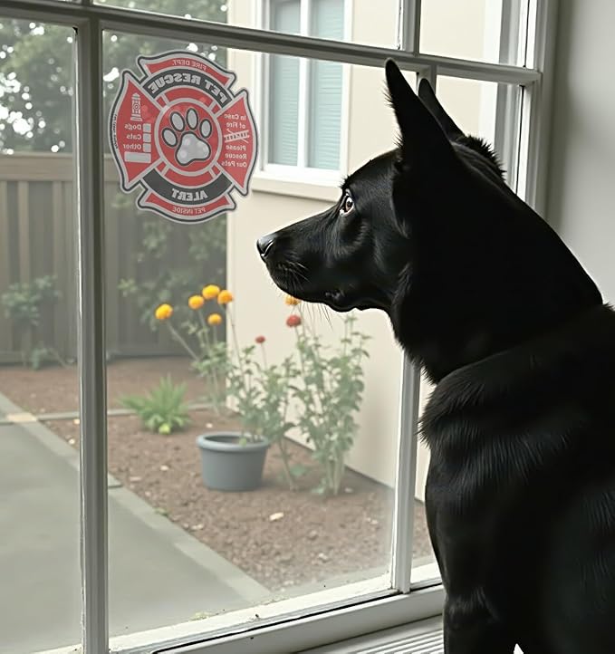 Psyfer® Pet Rescue Alert Fire Safety Stickers - Image 7