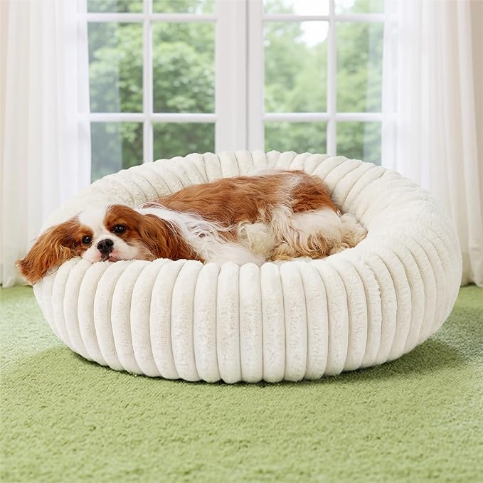 Bedsure ComfyFleece™ Donut Medium Dog Bed by Unknown