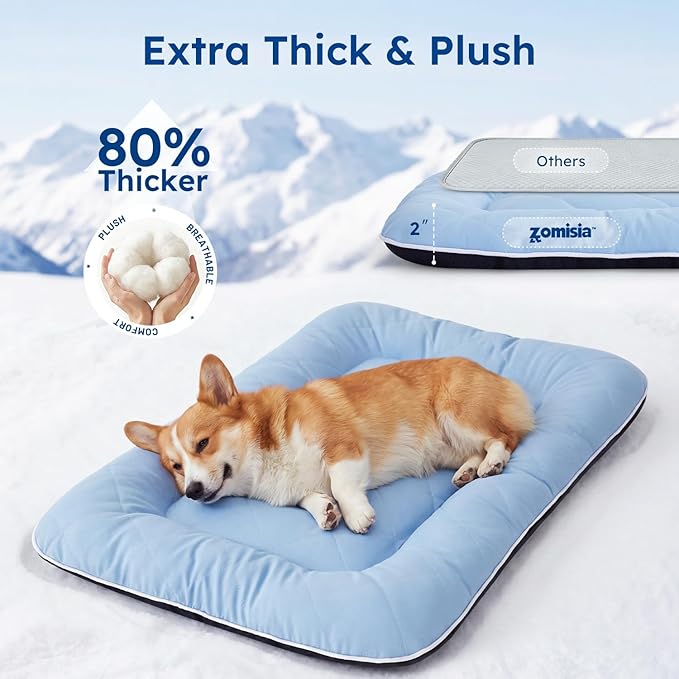 ZOMISA Cooling Dog Bed Q-MAX >0.5, Cooling Crate Mat - Image 3