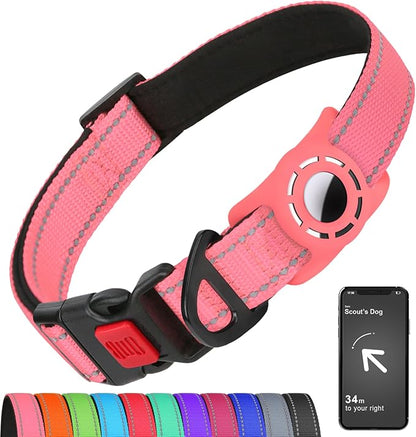 AirTag Dog Collar with AirTag Holder Compatible by Erbine