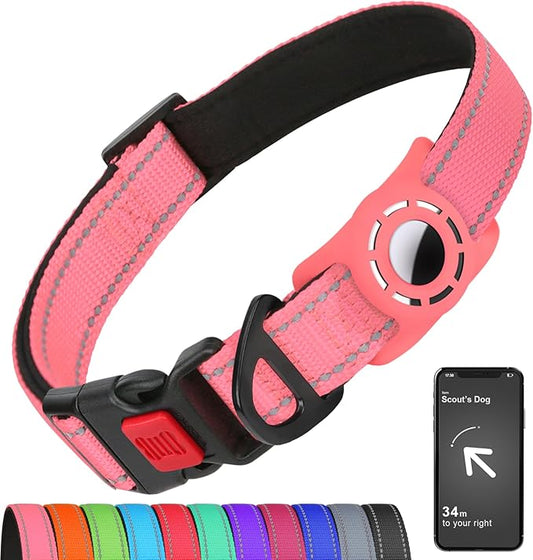 AirTag Dog Collar with AirTag Holder Compatible by Erbine
