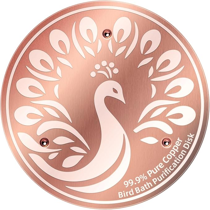 Bird Bath Copper Disc, 99.9% Pure Copper Cleaning Disk by Unknown
