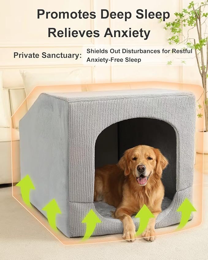 Hovicaed Indoor Dog House for Extra Large Medium Small Sized Dogs - Image 2