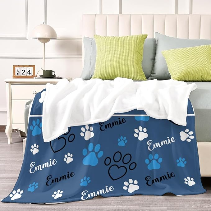 M YESCUSTOM Personalized Dog Blankets, Custom Pet Blanket - Image 5