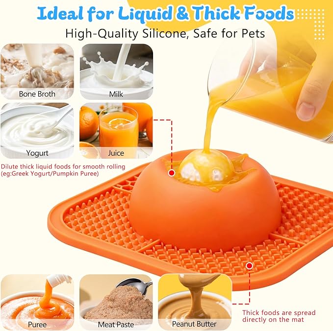 Slow Feeder Dog Bowls & Lick Mat - Image 3