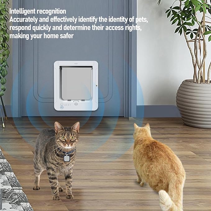 Smart Cat Door, Automatic Sensing Collar Activated Pet Door - Image 2