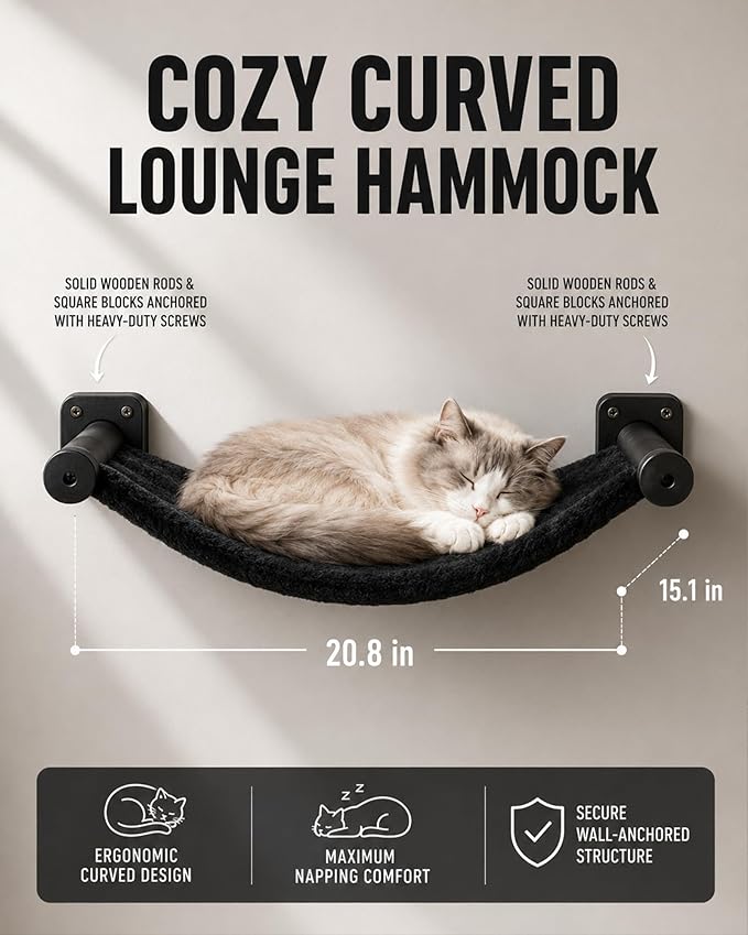 Wall Mounted Cat Furniture Set of 4 – 4 in 1 Cat Wall Shelves - Image 7