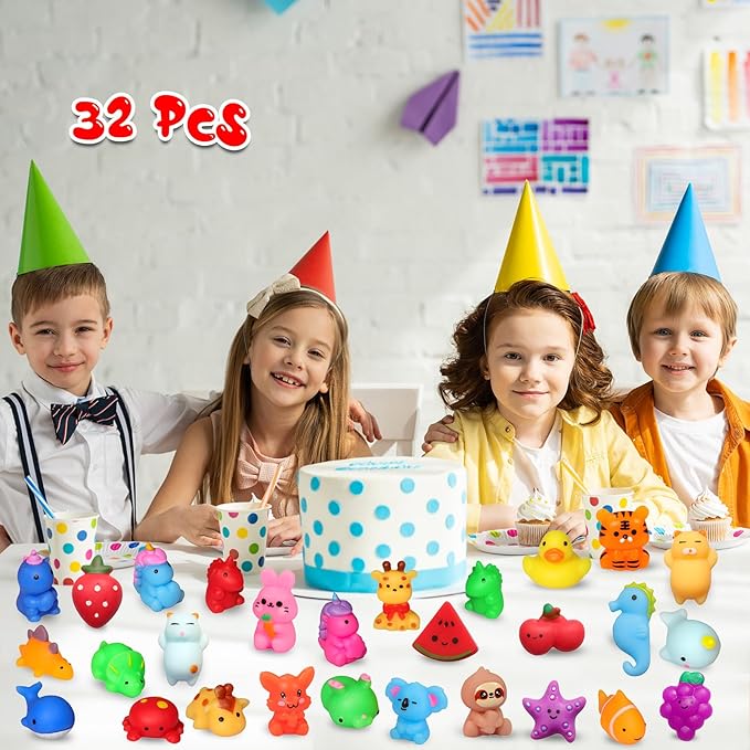 nobasco Squishies, 32 Pack Mochi Squishy Toys - Image 6