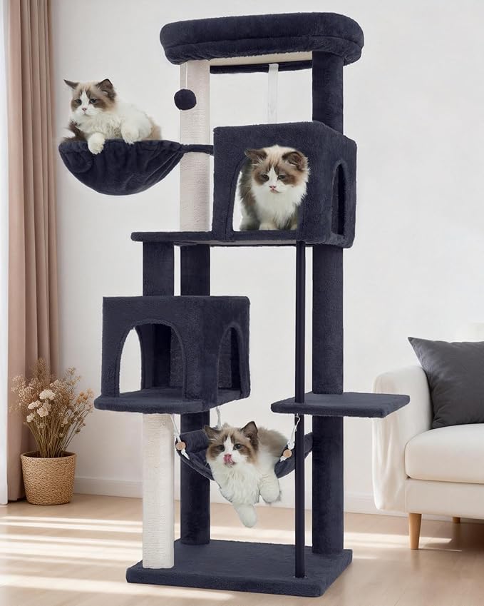 Gitelsnour 51.2'' Cat Tree Tower, Cat Tower - Image 7
