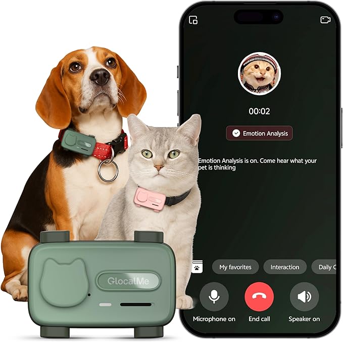 GlocalMe PetPhone Pet Tracker for Dog and Cat, Support Play Music and 2-Way by TheGlobalLeaderinMobileHotspotSolution