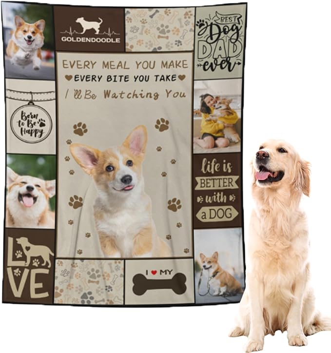 Personalized Dog Blanket with Name by MYESCUSTOM