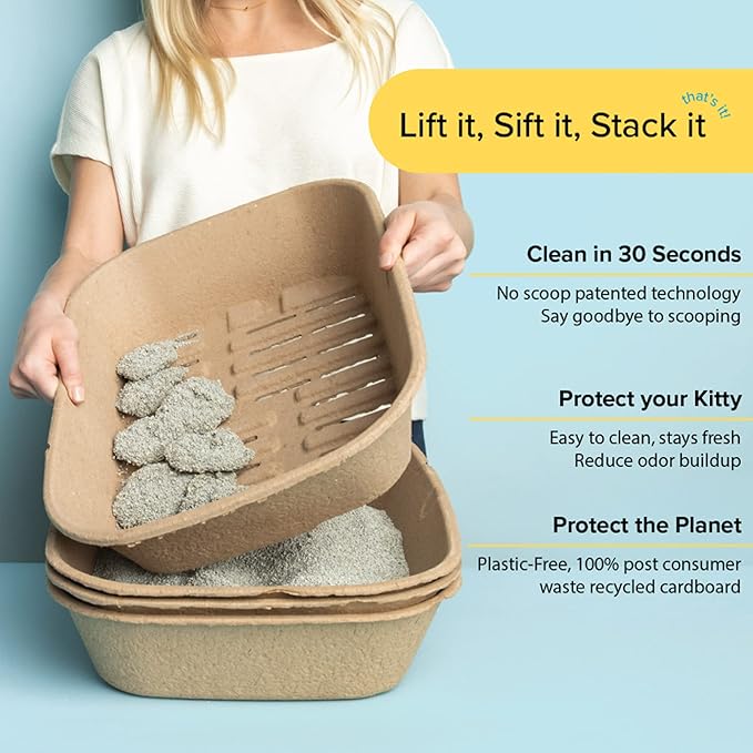 Kitty Sift Disposable Sifting Cat Litter Box Large, Durable and Portable - Image 9