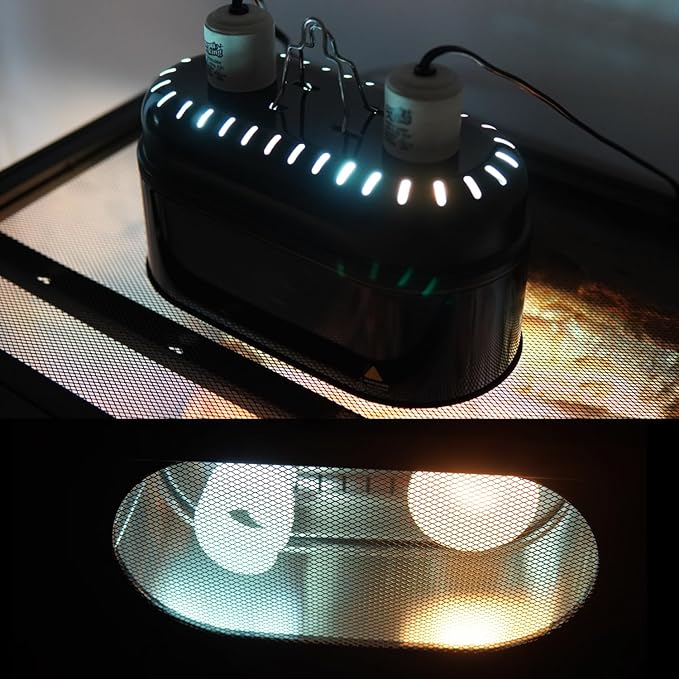 Reptile Dual Light Fixture, Double Deep Dome - Image 4