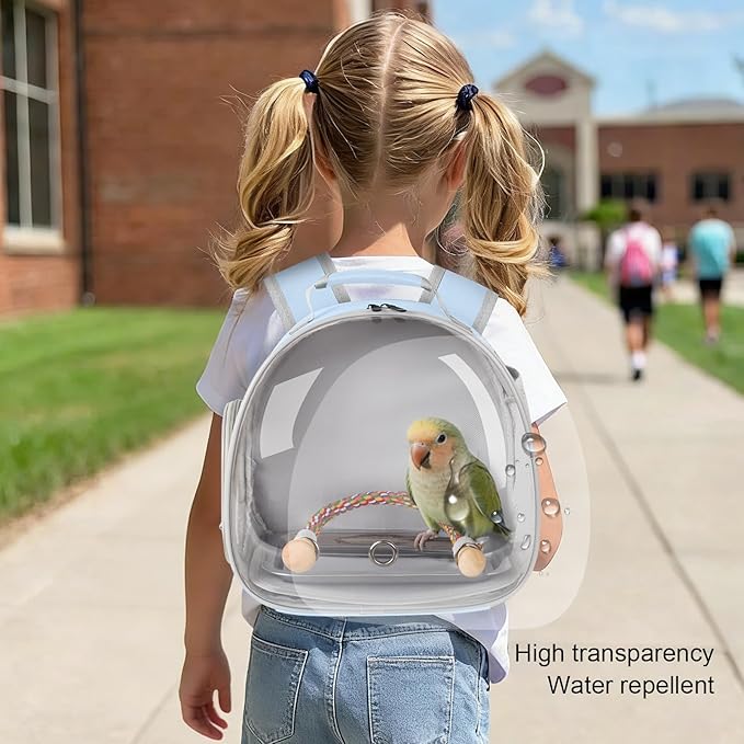 Small Bird Travel Backpack Carrier Cage, Backpack to Transport Backpack Carrier - Image 4