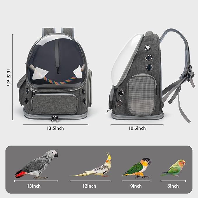 Bird Backpack Carrier Travel Cage - Image 3