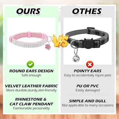 EXPAWLORER Soft Velvet Safe Cat Collars - Image 7