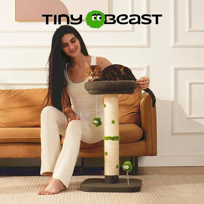 TinyBeast 29.5" Cat Tower with Scratching Post, 4-in-1 Natural Sisal Cat - Image 5