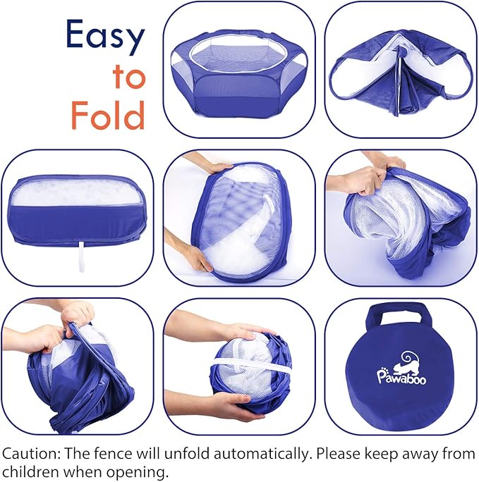 Pawaboo Small Animals Playpen, Waterproof Small Pet Cage Tent - Image 2