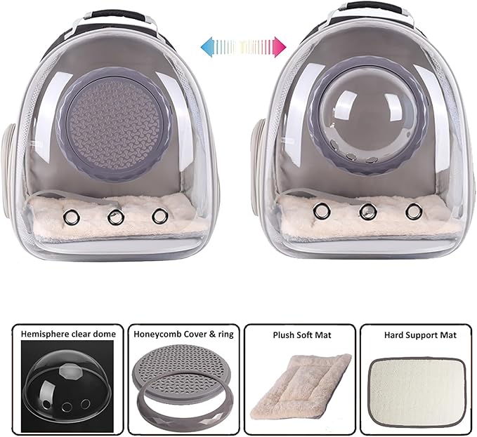 Cat Backpack Carrier, Space Capsule Astronaut Clear Bubble Front Extension to - Image 3