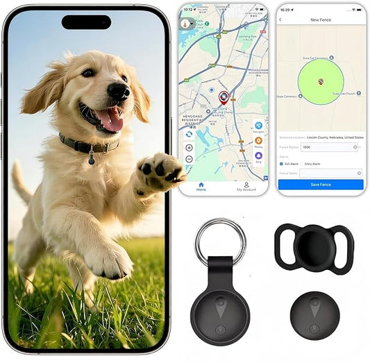 GPS Tracker for Dogs & Cats, Smart Pet Collar Tracker Works by Unknown