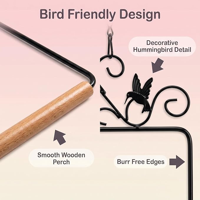 Two piece Metal Bird Swing - Image 4
