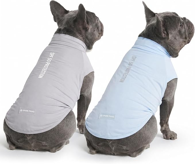 Spark Paws Sunblock Dog T-Shirt, SPF30 Protection, Lightweight Breathable Quick by SparkPaws