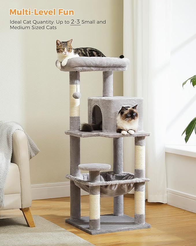 MUTTROS Cat Tree for Indoor Cats, 45.7" Multi-Level Cat Tower - Image 2