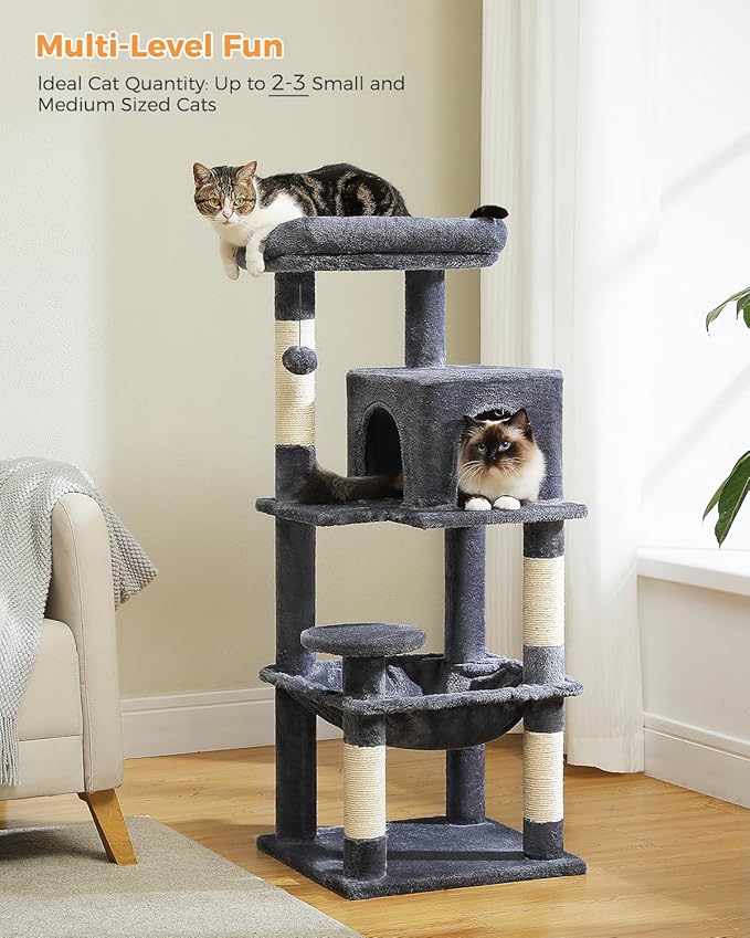 MUTTROS Cat Tree for Indoor Cats, 45.7" Multi-Level Cat Tower - Image 2