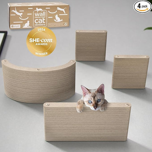 Wall Mounted Cat Shelves by Pryde Pets by PrydePets