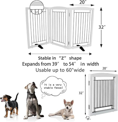 ZJSF Freestanding Dog Fence Indoor, Foldable Dog Gate - Image 7
