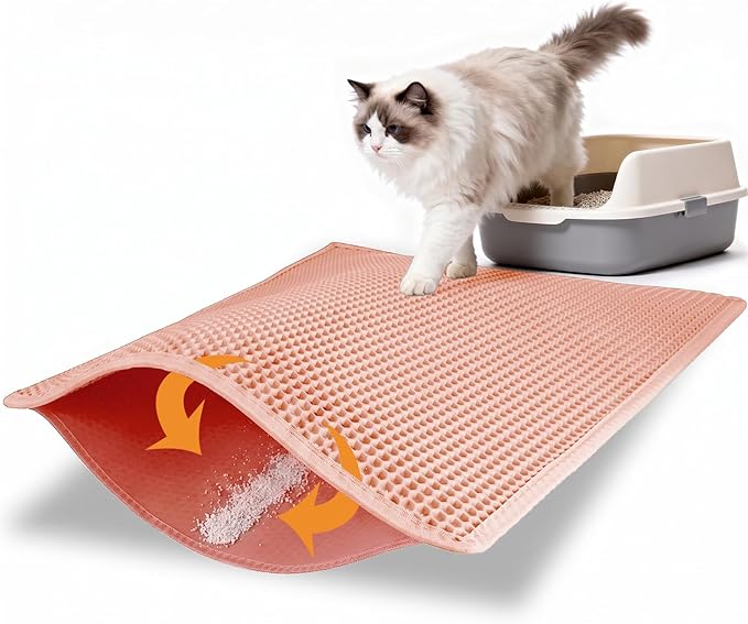 Pieviev Cat Litter Mat Double Layer Waterproof Urine Proof Trapping Mat 1 Pack) by Pieviev