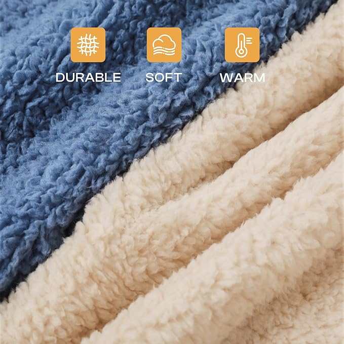 Luciphia Premium Fleece Dog Puppy Blanket Soft Pet Sherpa Calming Cat Blankets - Image 2