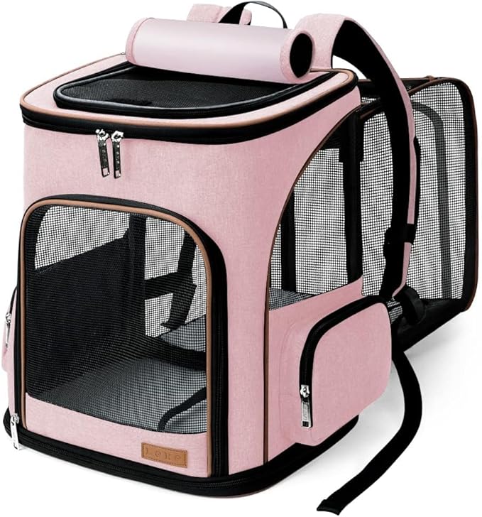 Lekereise Pet Carrier Backpack Expandable Cat Backpack Carrier by Lekereise