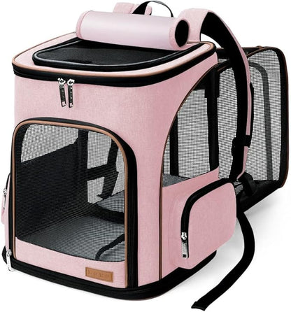 Lekereise Pet Carrier Backpack Expandable Cat Backpack Carrier by Lekereise