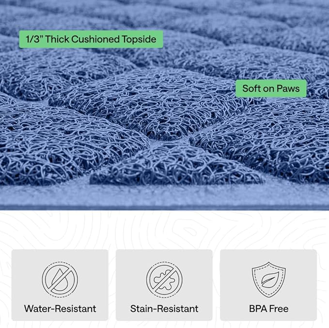 GORILLA GRIP Cat Litter Box Mat, Cushioned Coil Mesh Litter Trapping Mats - Image 5