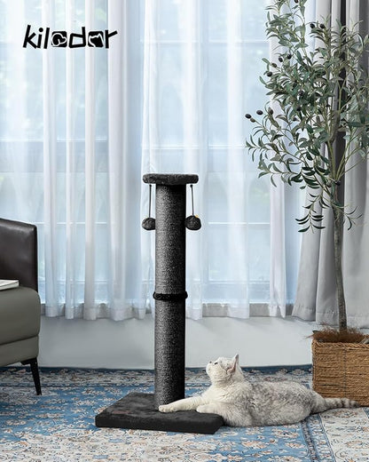 34Inch Tall Cat Scratching Post, 4.3Inch Diameter Large Sisal Cat Scratch Post - Image 2