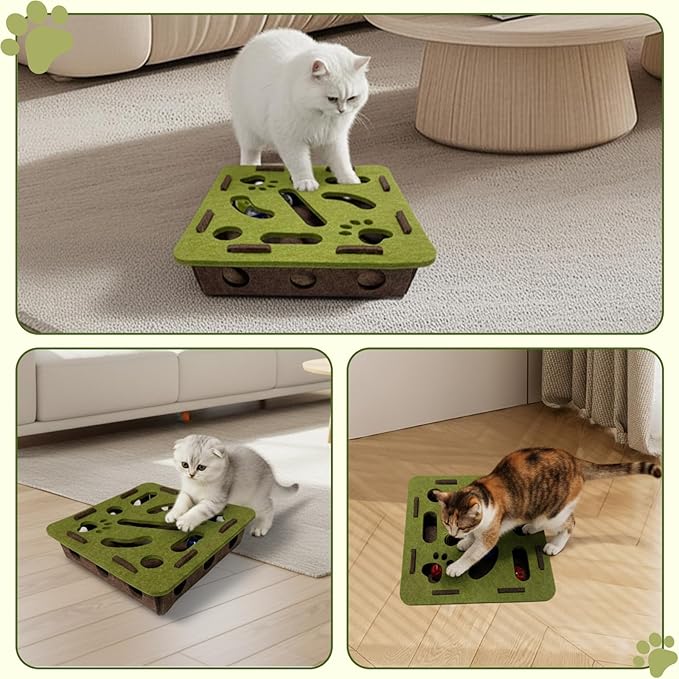 Interactive Soft Felt Cat Puzzle Toy - Image 2