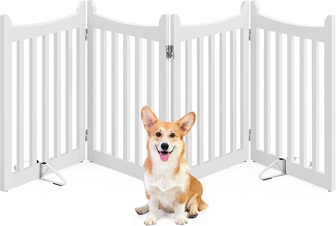 Yaheetech 24" H Freestanding Pet Gate by Unknown