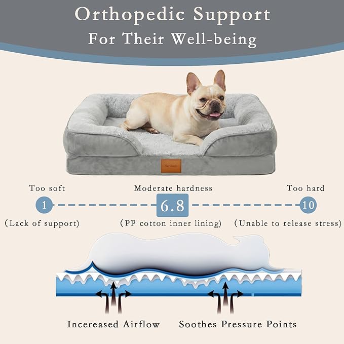 Orthopedic Dog Bed, Waterproof Memory Foam Dog Bed - Image 3