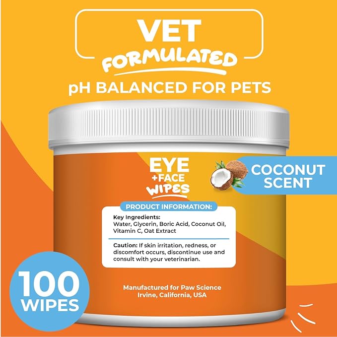 Dog Eye Wipes Hypoallergenic Eye & Face Wipes - Image 4