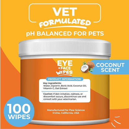 Dog Eye Wipes Hypoallergenic Eye & Face Wipes - Image 4