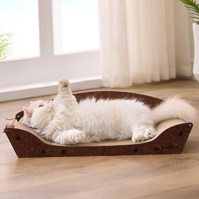 ZOMISIA 26'' Cardboard Cat Scratcher Bed - Image 2