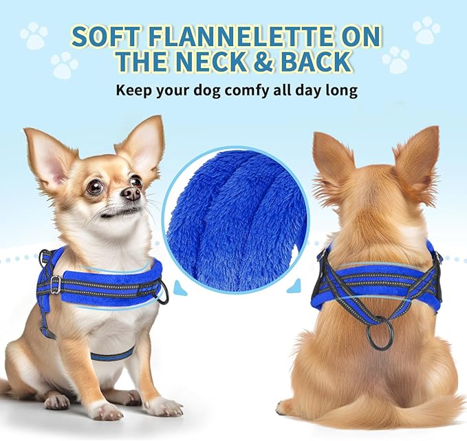 Lukovee No Pull Dog Harness and Leash Set, Soft Padded Small Dog Harness - Image 5