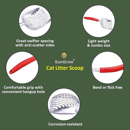 SunGrow Large Cat Litter Scoop, Life Transforming Cat Scooper, Use - Image 5