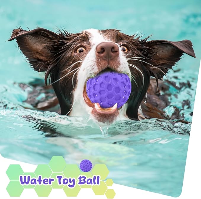 Squeaky Dog Toys for Aggressive Chewers, Indestructible Dog Balls for - Image 6
